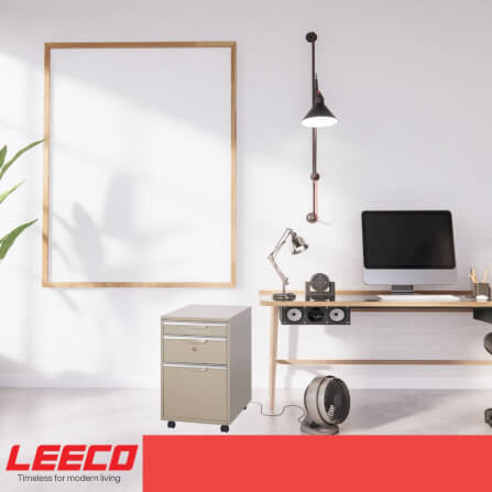 ตู้ลิ้นชักมีล้อ LEECO DK-2513 เบจ_5